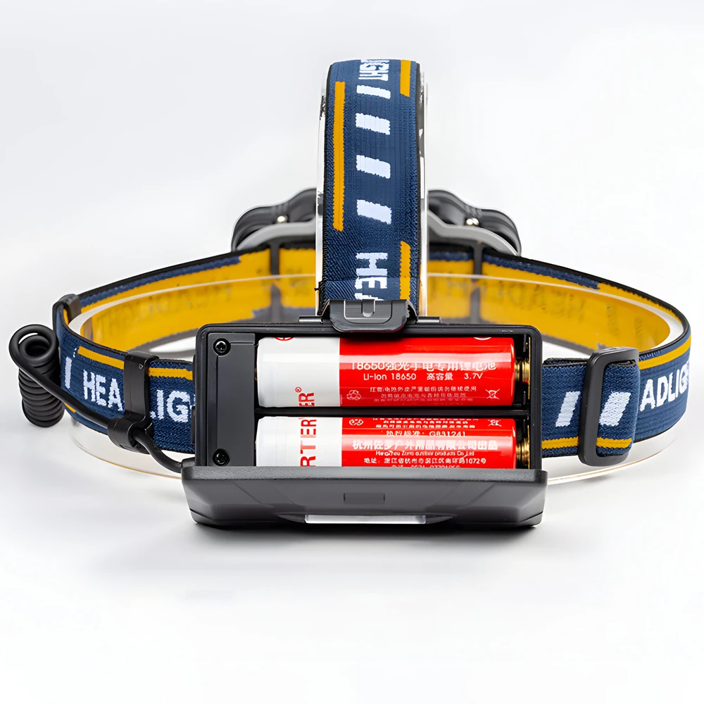 Latarka, Žibintuvėlis ant galvos LumoBeam, 8 LED + COB