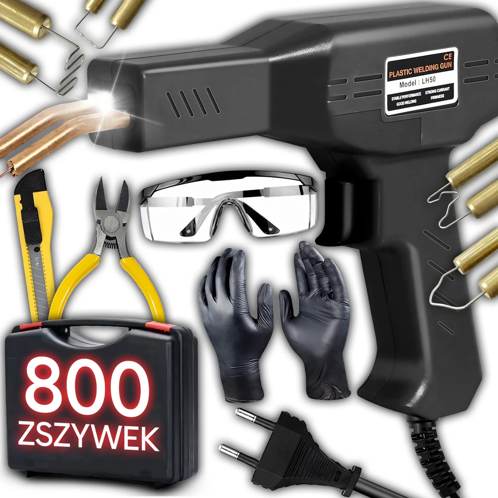 Kavos aparatas Zszywarka Segiklis, plastiko suvirinimo aparatas, plastiko suvirinimo aparatas, lituoklis 50 W + 800 kablių ER1137