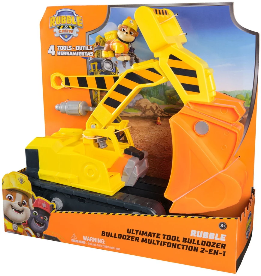 Spin Master Rubble And Crew RUBBLE & CREW statybinė transporto priemonė Ultimate Tool Buldozer, 6073297