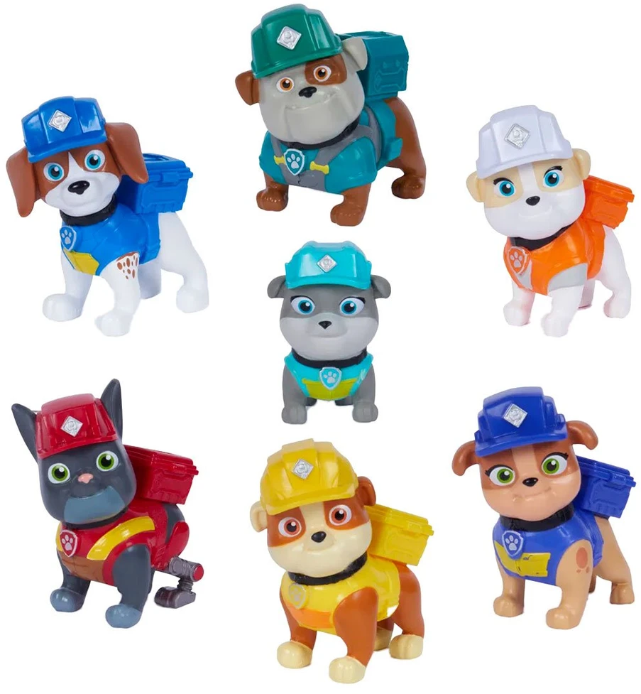 Žaislinių figurėlių rinkinys Spin Master PAW Patrol Rubble&Crew, 7 vnt.