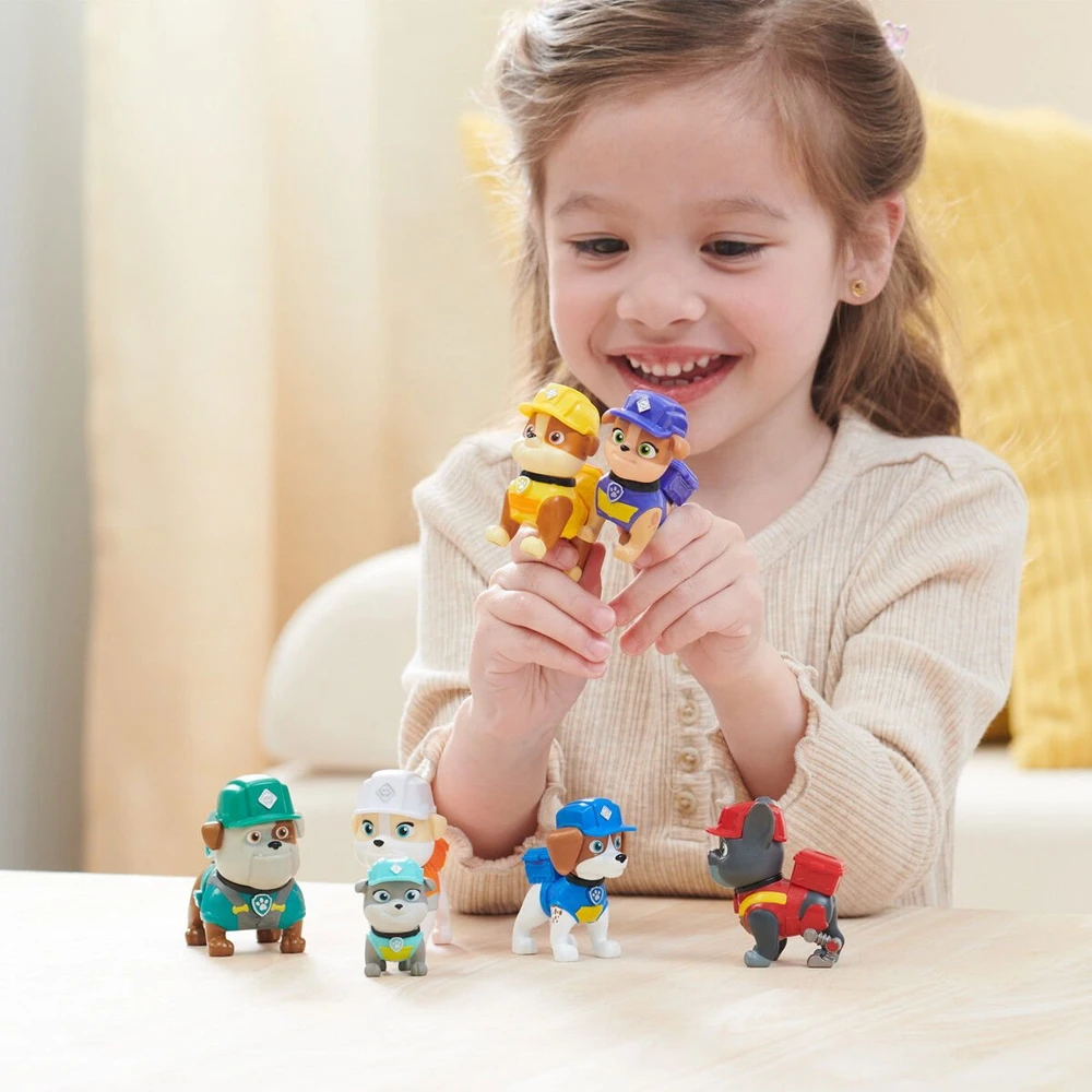 Žaislinių figurėlių rinkinys Spin Master PAW Patrol Rubble&Crew, 7 vnt.