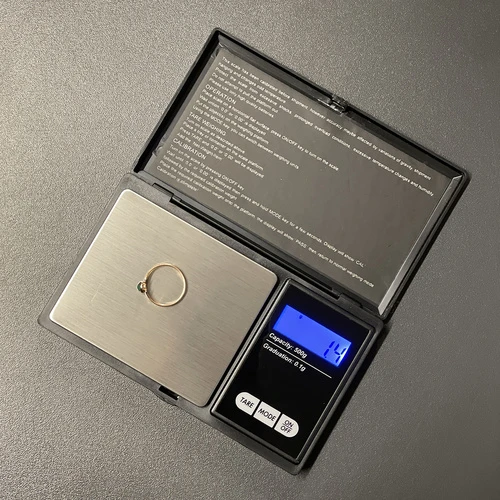 Virtuvinės svarstyklės Ruhhy Kišeninės svarstyklės 500 x 0,1g su atvartu 23573