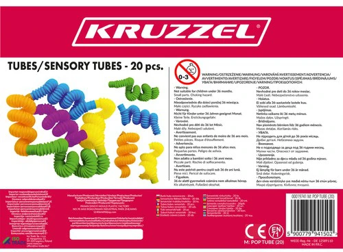 KRUZZEL jutimo vamzdeliai, 20 vnt.