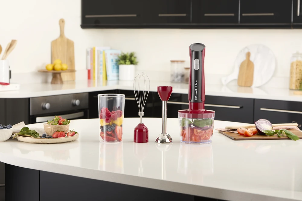 Russell Hobbs 27140-56 plakiklis 1 L Portable plakiklis 500 W Juodas, Raudona, Transparent