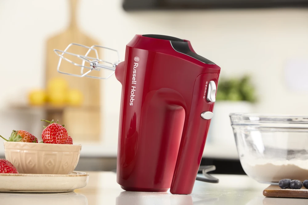 Plakiklis Russell Hobbs - Desire rankinis maišytuvas - raudonas