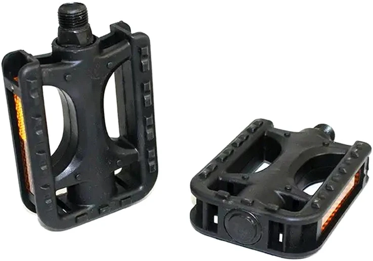 ATL Dviračio pedalai su atšvaitais, 14 mm, juodi