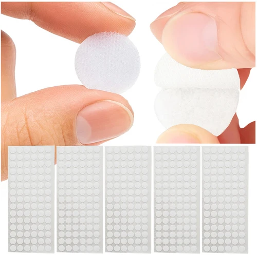 RUHHY savisaugantis Velcro 18mm 500vnt baltas