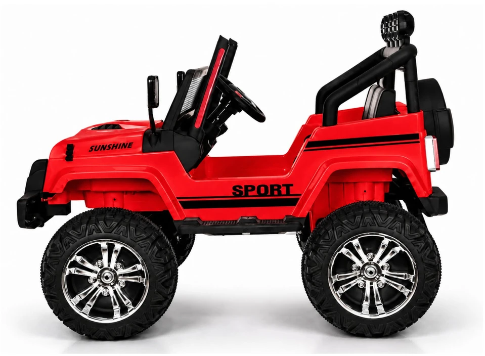 Lean Cars Elektromobilis vaikams Jeep S2388, raudonas, 3 m.+