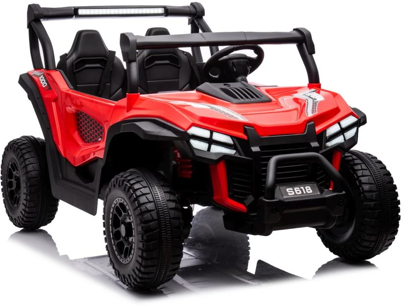 Lean Cars Dvivietis vaikiškas elektromobilis S618 4x4, raudonas