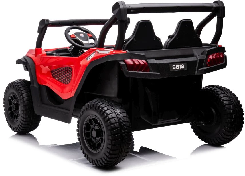 Lean Cars Dvivietis vaikiškas elektromobilis S618 4x4, raudonas