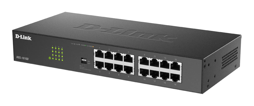 Šakotuvas Jungiklis D-Link DGS-1016D/E (16x 10/100/1000Mbps)