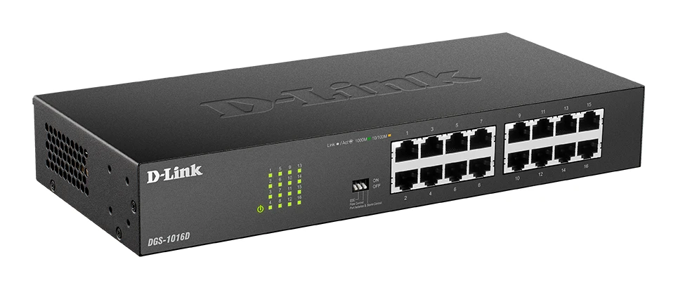 Šakotuvas Jungiklis D-Link DGS-1016D/E (16x 10/100/1000Mbps)