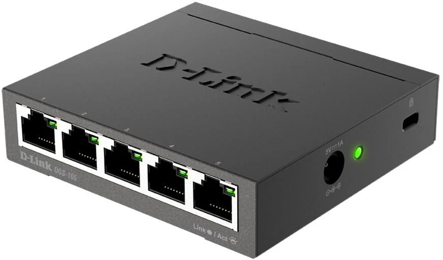 Šakotuvas D-Link DLINK DGS-105/E 5 prievadų Gigabit jungiklis