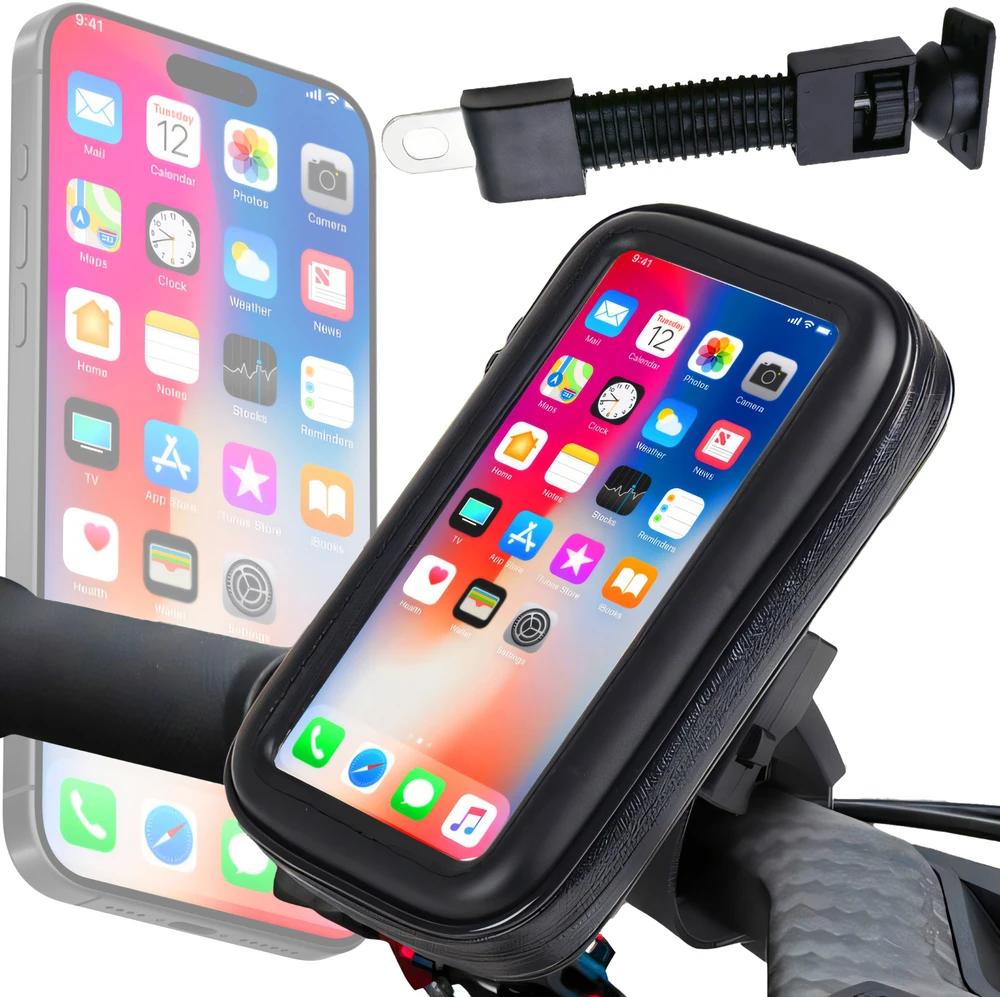 Sakwa Vandeniui atsparus dviračio telefono laikiklis RoadShield, 19x12x3 cm