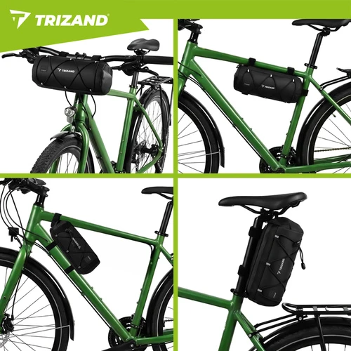Trizand 1,5 l dviračio krepšys ant vairo