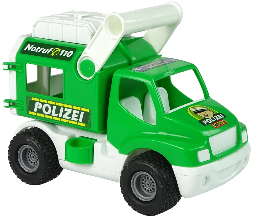Wader Žaislinis policijos automobilis ConsTruck Žalias Polesie 41906 su guminiais ratais