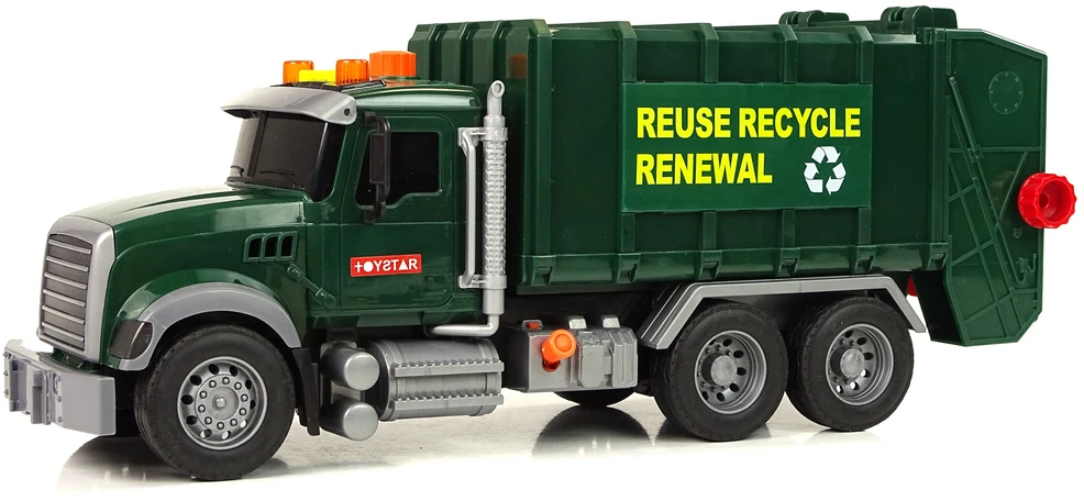 Lean Toys Šiukšliavežis su šviesomis ir garsais