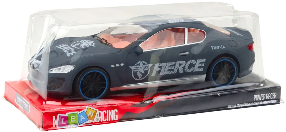 Lean Toys Sportinis automobilis su galiniais varomaisiais ratais, pilkas