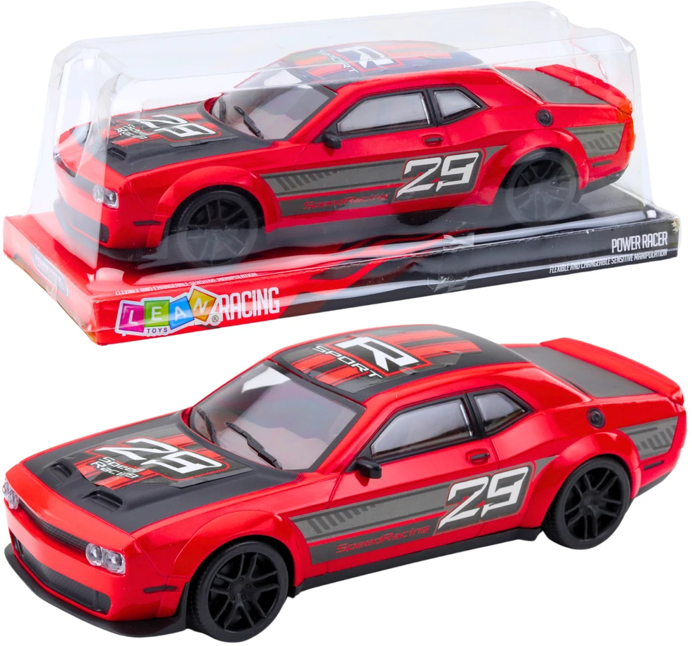 Lean Toys Raudonas sportinis automobilis