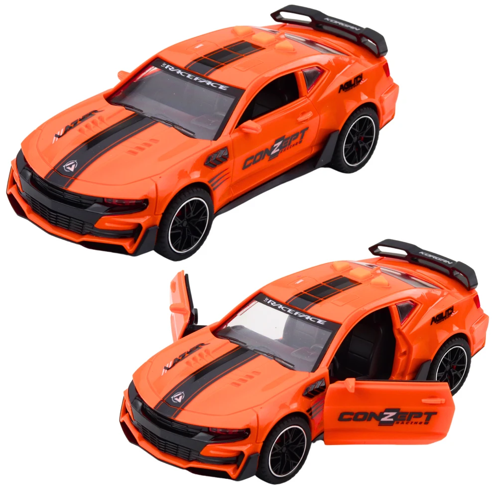 Lean Toys Žaislinis lenktyninis automobilis su šviesomis ir garsais, 17.5 cm