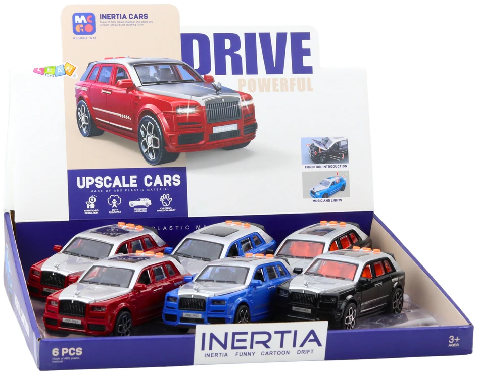 Lean Toys Žaislinis automobilis su šviesos ir garso efektais