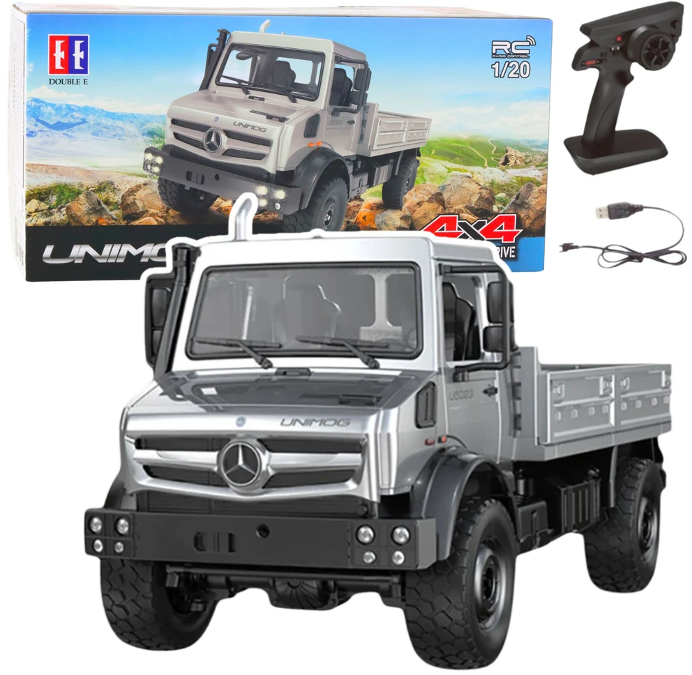 Double E Nuotolinio valdymo visureigis Mercedes Unimog 4x4 1:20