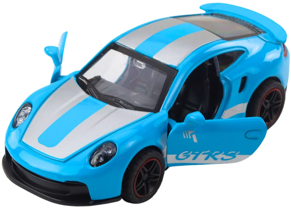 Lean Toys Modelis GTRS sportinis automobilis su atidaromomis durimis 10.5x4.5x3.5 cm