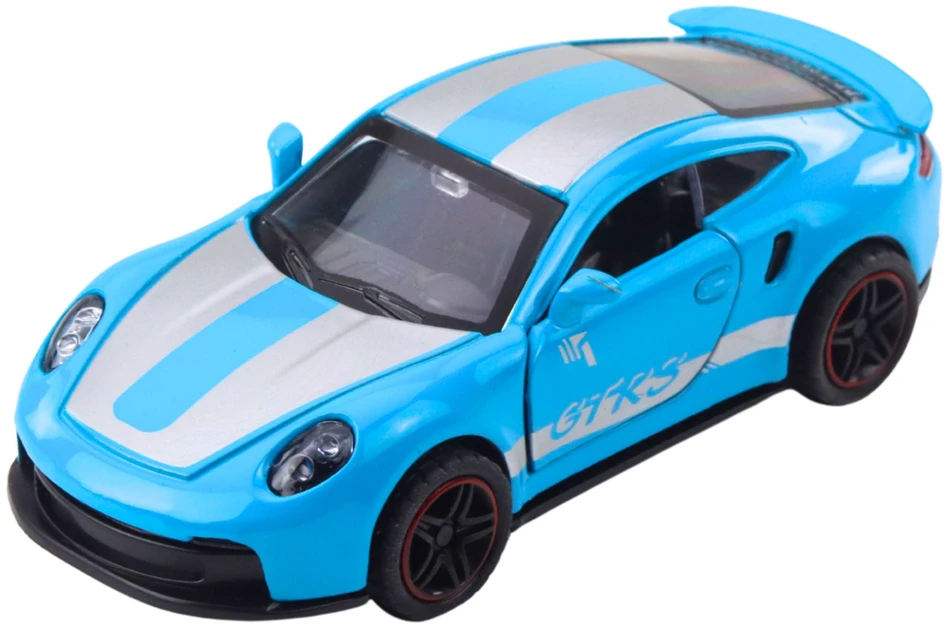 Lean Toys Modelis GTRS sportinis automobilis su atidaromomis durimis 10.5x4.5x3.5 cm