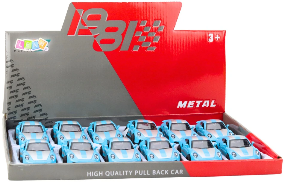 Lean Toys Modelis GTRS sportinis automobilis su atidaromomis durimis 10.5x4.5x3.5 cm