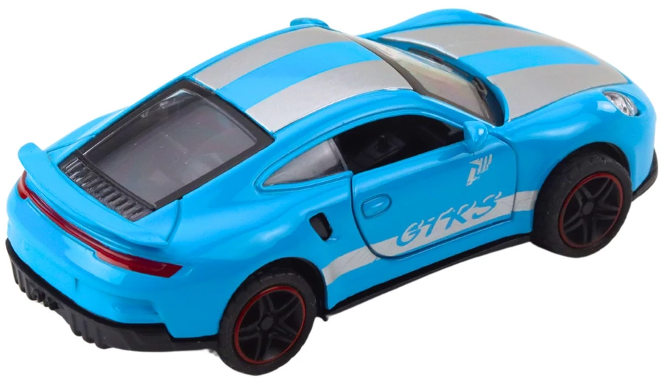 Lean Toys Modelis GTRS sportinis automobilis su atidaromomis durimis 10.5x4.5x3.5 cm