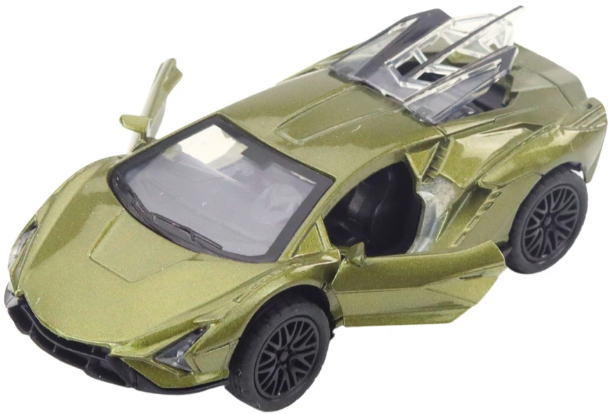 Lean Toys Metalinis sportinis automobilis su šviesomis ir garsais, 12x5.5x3.5 cm