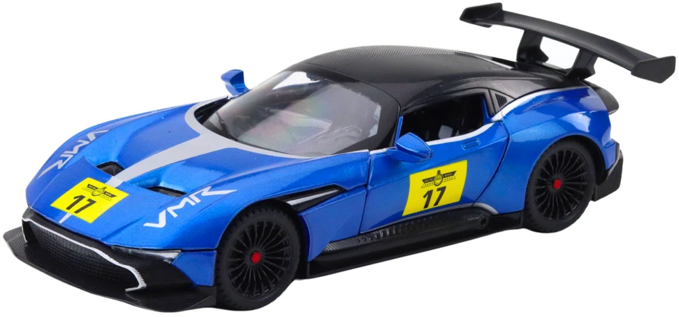 Lean Toys Metalinė sportinė mašina 1:22 su šviesomis ir garsu, mėlyna