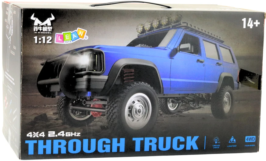 Lean Toys Nuotoliniu būdu valdomas automobilis MN78 4x4 1:12 mėlynas