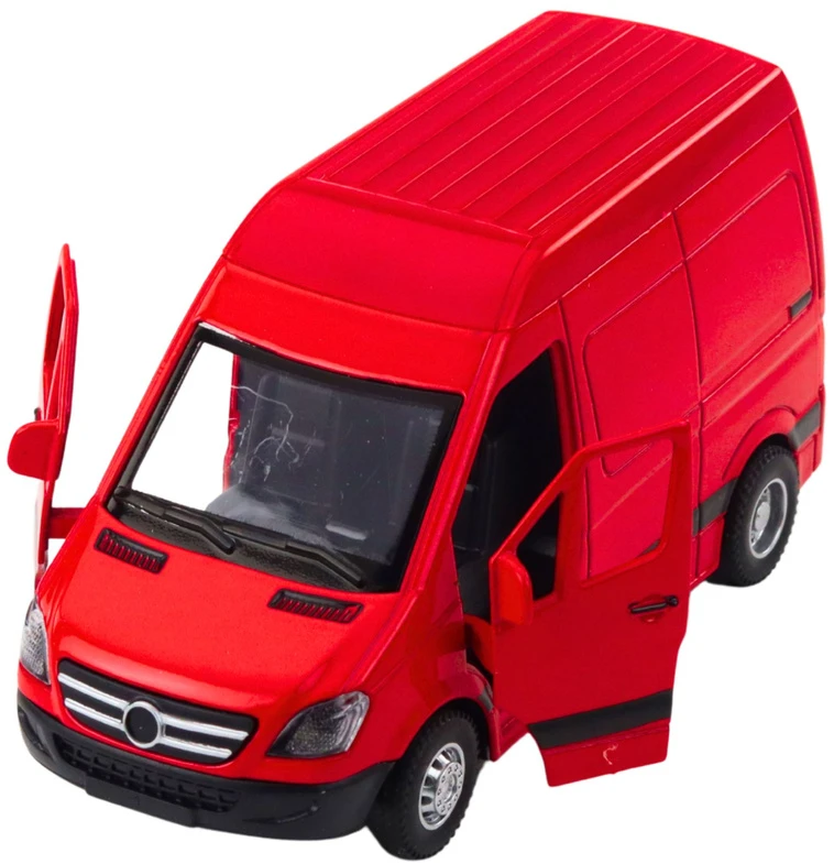 Lean Toys Metalinis kurjerio automobilis su šviesomis ir garsais, 12 x 6 x 7 cm