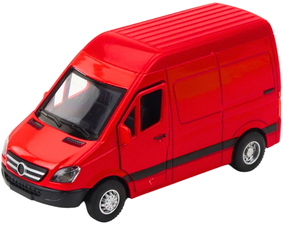 Lean Toys Metalinis kurjerio automobilis su šviesomis ir garsais, 12 x 6 x 7 cm