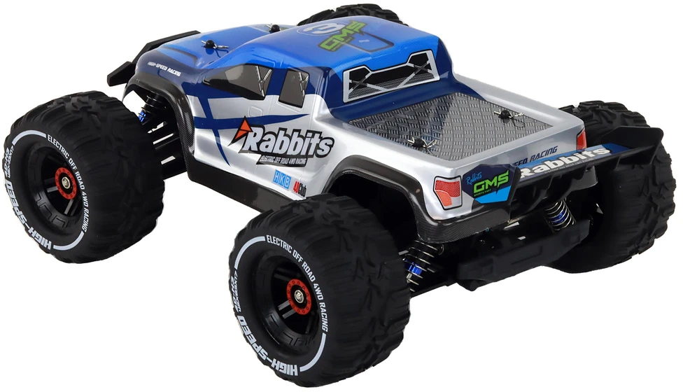 Nuotoliniu būdu valdomas automobilis Rabbits Off-Road Car 4-Wheel Drive Lean Toys, mėlynas