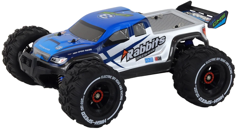 Nuotoliniu būdu valdomas automobilis Rabbits Off-Road Car 4-Wheel Drive Lean Toys, mėlynas