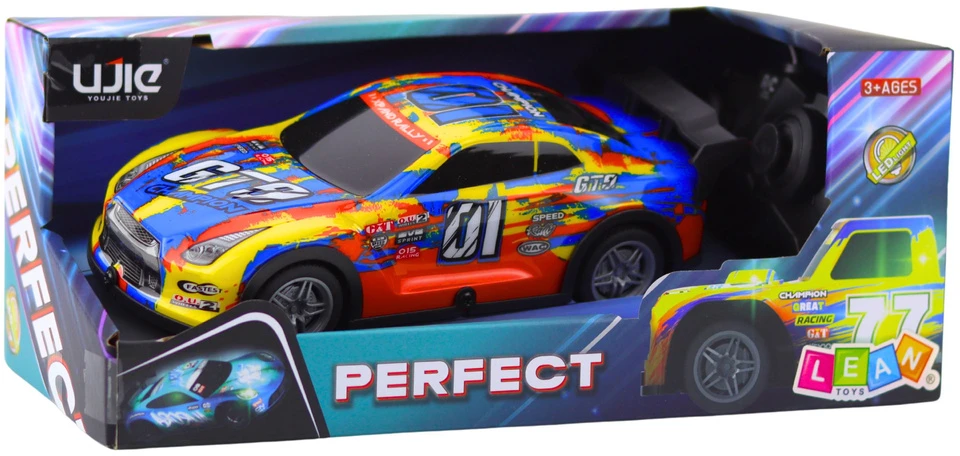 Lean Toys Nuotolinio Valdymo Lenktyninis Automobilis 27MHz su Šviečiančiu Kėbulu