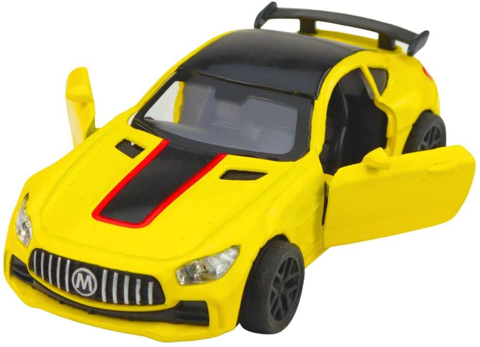 Lean Toys Metalinė sportinė mašina 1:32 geltona