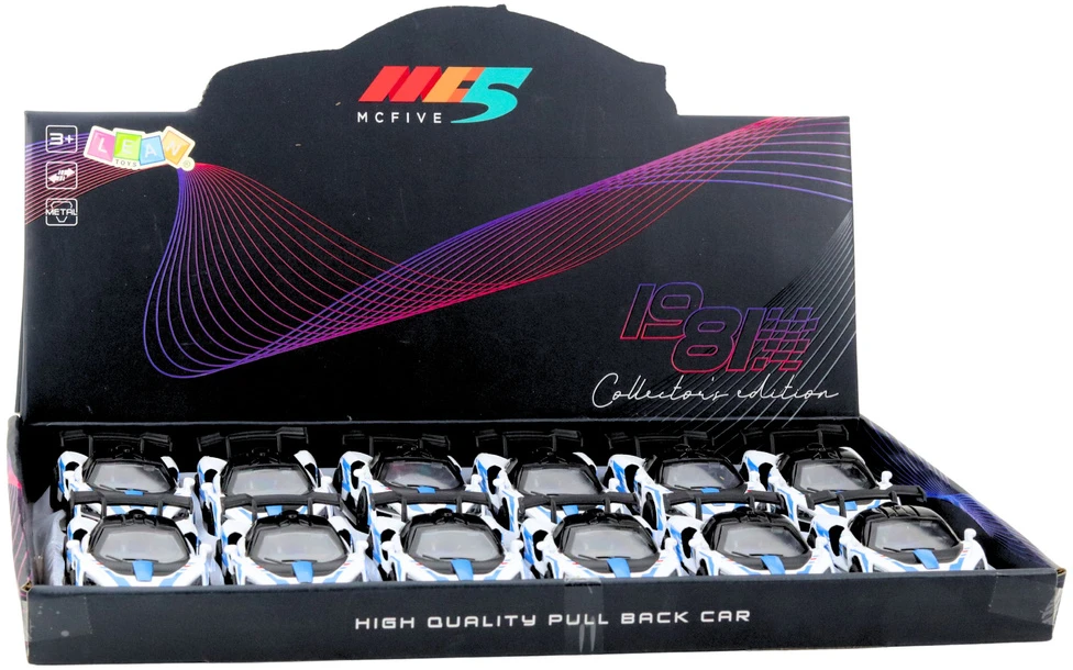 Lean Toys Metalinis sportinis automobilis 1:32 su atidaromomis durimis