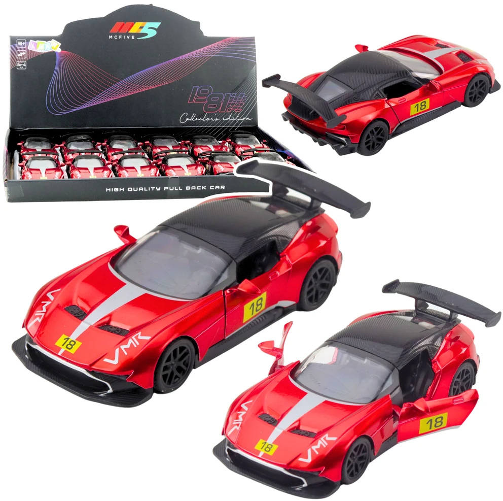 Lean Toys Metalinis lenktyninis automobilis 1:32 su atidaromomis durimis