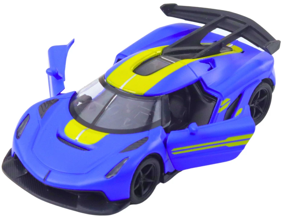Lean Toys Metalinis sportinis automobilis 1:32 su atidaromomis durimis