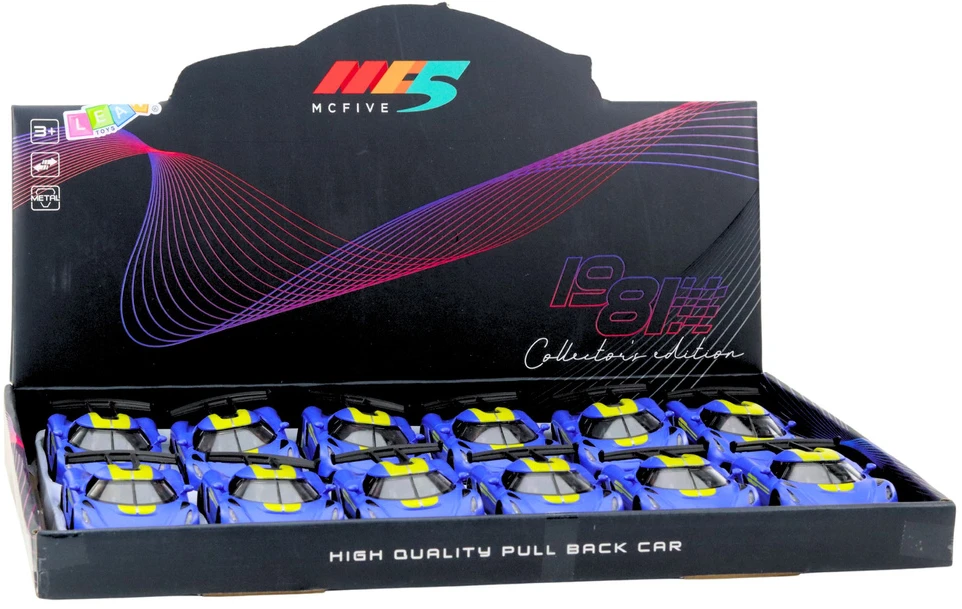 Lean Toys Metalinis sportinis automobilis 1:32 su atidaromomis durimis