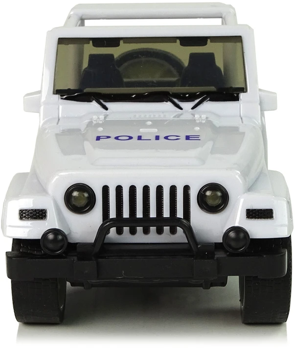Lean Toys Policijos visureigis su šviesos ir garso efektais, 17 cm