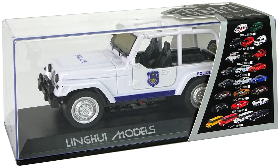 Lean Toys Policijos visureigis su šviesos ir garso efektais, 17 cm