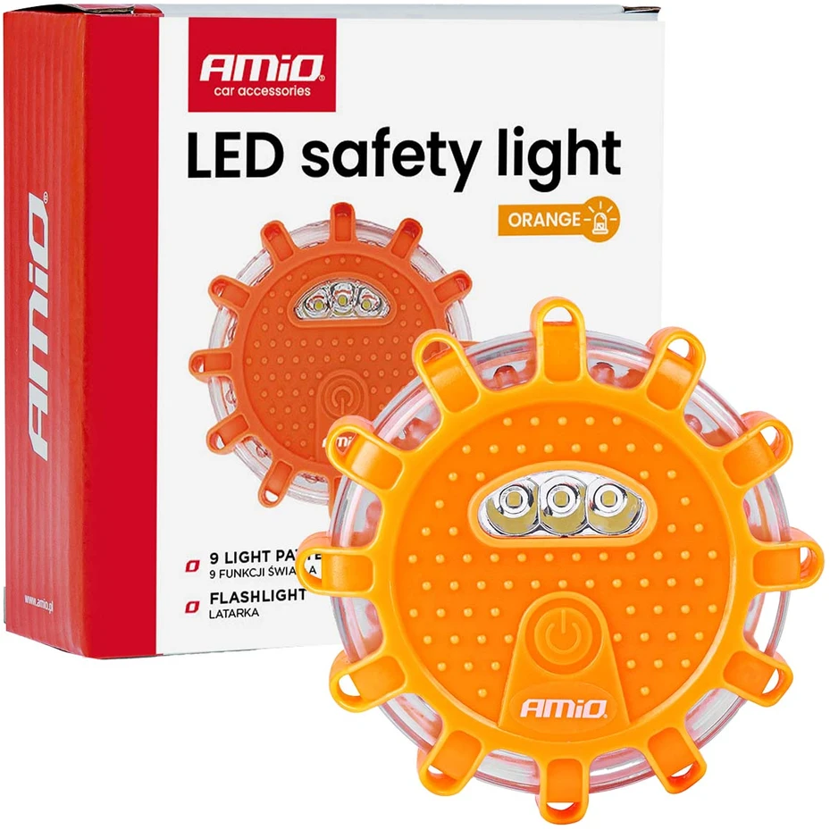 Akumuliatorinis LED avarinis šviestuvas su žibintuvėlio funkcija, 12 SMD + 3 SMD, 650 mAh AMIO-04829