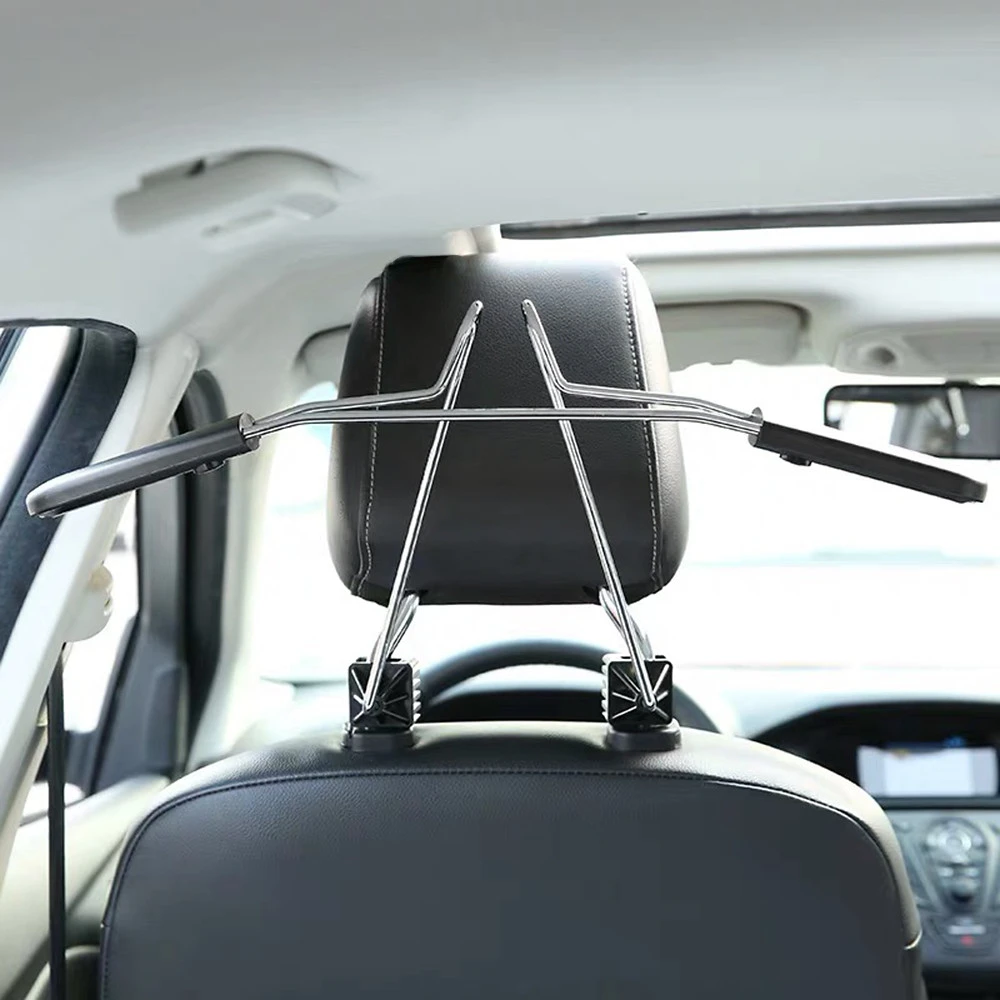 MACLEAN MC-870 universali automobilinė pakaba galvos atramos sėdynės laikikliui, automobilio palto kabykla Juodas