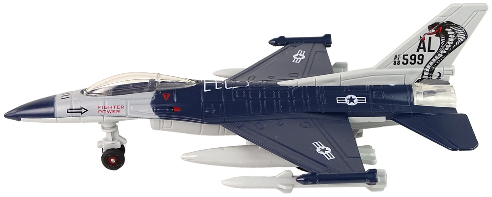 Žaislinis lėktuvas Lean Toys, mėlynas/pilkas, 1 vnt