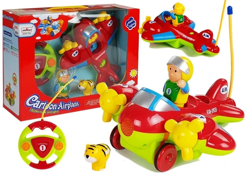Lean Toys Lėktuvas su nuotolinio valdymo pulteliu
