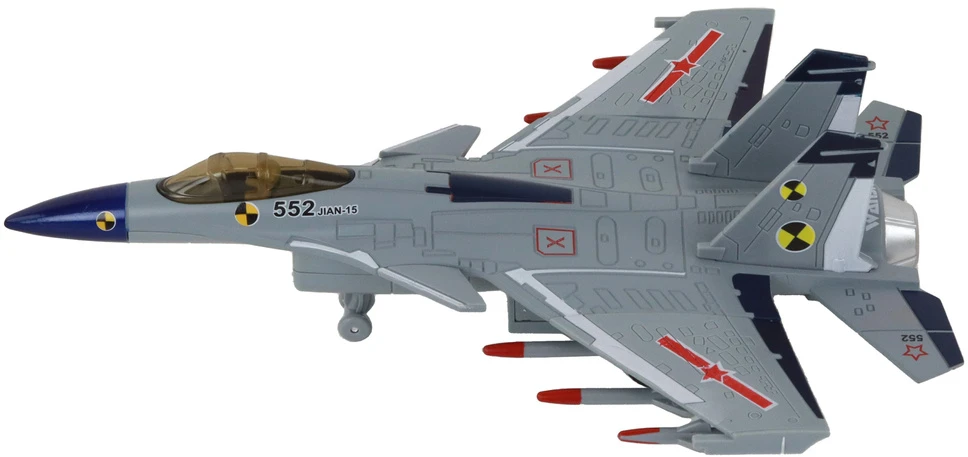 Lean Toys Žaislinis karinis naikintuvas su efektais